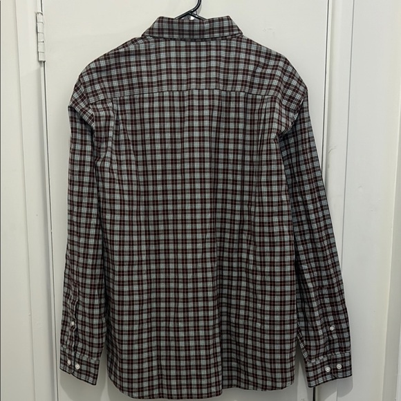 L.L. Bean Men's Plaid Shirt - Red and White - Picture 3 of 4